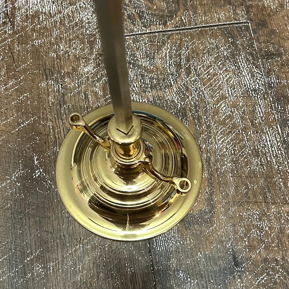Vtg Baldwin Brass Double Serpentine Candelabra‎ Candle Holder 15.75